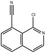 1-Chloro-8-cyanoisoquinoline, 1-Chloro-8-cyano-2-azanaphthalene Structure