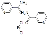 dichlorodi(nicotinamide)iron  Structure