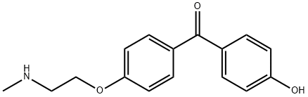 (4-Hydroxyphenyl)[4-[2-(MethylaMino)ethoxy]phenyl]Methanone Structure