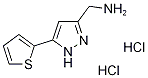 {[5-(2-Thienyl)-1H-pyrazol-3-yl]methyl}aminedihydrochloride 구조식 이미지
