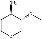 trans-4-aMino-3-(Methoxy)tetrahydropyran 구조식 이미지