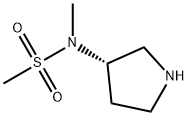 N-Methyl-N-(3S)-3-pyrrolidinylmethanesulfonamide Structure