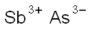 Antimony arsenide. Structure