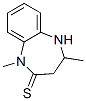 2H-1,5-Benzodiazepine-2-thione,  1,3,4,5-tetrahydro-1,4-dimethyl- 구조식 이미지