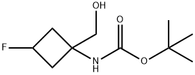 1-(Boc-amino)-3-fluorocyclobutane-1-methanol 구조식 이미지