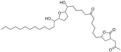3-(2-Oxopropyl)-5-[11-hydroxy-6-oxo-11-[[tetrahydro-5-(1-hydroxytridecyl)furan]-2-yl]undecyl]dihydrofuran-2(3H)-one Structure