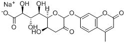 4-Methylumbelliferyl3-deoxy-D-glycero-a-D-galacto-2-nonulosonicacidsodiumsalt Structure