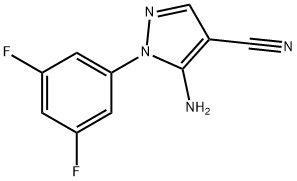 5-Amino-1-(3,5-difluorophenyl)-1H-pyrazole-4-carbonitrile Structure