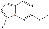 7-BroMo-2-(Methylthio)pyrrolo[1,2-f][1,2,4]triazine Structure