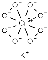 potassium tetraperoxochromate Structure