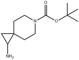 1-Amino-6-azaspiro[2.5]octane-6-carboxylic acid tert-butyl ester Structure