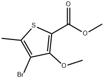 Methyl 4-bromo-3-methoxy-5-methylthiophene-2-carboxylate 구조식 이미지