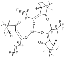 ERBIUM TRIS(3-(HEPTAFLUOROPROPYLHYDROXY& 구조식 이미지