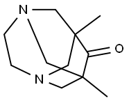 1,8-dimethyl-3,6-diazatricyclo[4.3.1.1~3,8~]undecan-9-one Structure