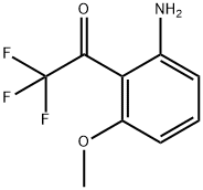 3-Methoxy-2-(trifluoroacetyl)aniline,3-Amino-2-(trifluoroacetyl)anisole,1-(2-Amino-6-methoxyphenyl)-2,2,2-trifluoroethan-1-one Structure