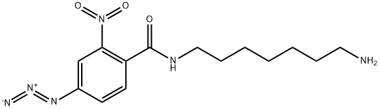 N-(4-azido-2-nitrobenzoyl)-1,7-diaminoheptane Structure