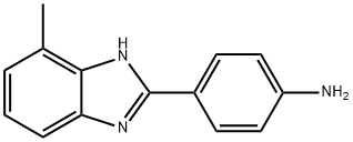 4-(4-METHYL-1 H-BENZOIMIDAZOL-2-YL)-PHENYLAMINE 구조식 이미지