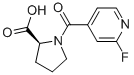 N-(2-Fluoropyridine-4-carbonyl)-L-proline Structure