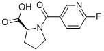 N-(6-Fluoropyridine-3-carbonyl)-L-proline Structure