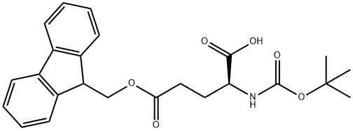 BOC-GLU(OFM)-OH Structure