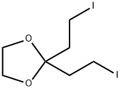 2,2-Bis(2-iodoethyl)-1,3-dioxolane Structure