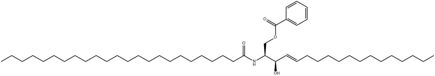 N-LIGNOCEROYL-D-SPHINGOSINE 1-BENZOATE Structure