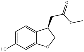 (R)-Methyl 2-(6-hydroxy-2,3-dihydrobenzofuran-3-yl)acetate Structure