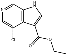 에틸4-클로로-6-아자인돌… 구조식 이미지