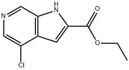 에틸4-클로로-1H-피롤로[2,3-c]피리딘-2-카르복실레이트 구조식 이미지