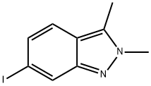 2H-Indazole, 6-iodo-2,3-dimethyl- Structure
