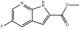 methyl 5-fluoro-1H-pyrrolo[2,3-b]pyridine-2-carboxylate Structure