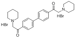 4,4'-Bis(piperidinoacetyl)biphenyl dihydrobromide Structure