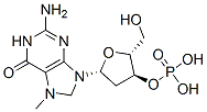 7-메틸-2'-데옥시구아노신3'-모노포스페이트 구조식 이미지