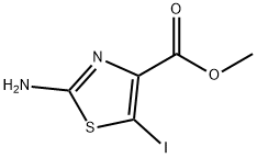 Methyl 2-amino-5-iodothiazole-4-carboxylate 구조식 이미지