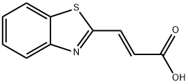 2-Propenoicacid,3-(2-benzothiazolyl)-,(E)-(9CI) Structure