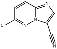 6-CHLORO-IMIDAZO[1,2-B]PYRIDAZINE-3-CARBONITRILE 구조식 이미지
