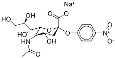 2-O-(p-니트로페닐)-α-DN-아세틸뉴라민산,나트륨염,X수화물 구조식 이미지