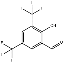 Benzaldehyde, 2-hydroxy-3,5-bis(trifluoromethyl)- Structure