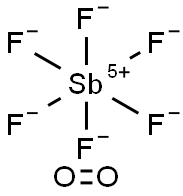 DIOXYGENYL HEXAFLUOROANTIMONATE Structure