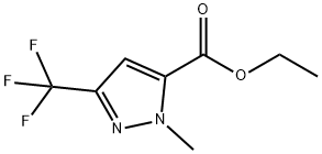 Ethyl 1-methyl-3-(trifluoromethyl)-1H-pyrazole-5-carboxylate 구조식 이미지