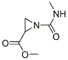 2-Aziridinecarboxylicacid,1-[(methylamino)carbonyl]-,methylester,(1R-trans)-(9CI) Structure