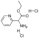 에틸2-아미노-2-(2-피리디닐)아세테이트이염산염 구조식 이미지
