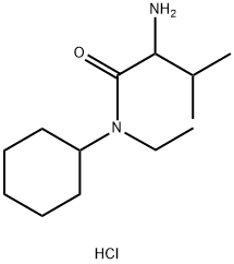 2-Amino-N-cyclohexyl-N-ethyl-3-methylbutanamidehydrochloride 구조식 이미지