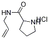N-Allyl-2-pyrrolidinecarboxamide hydrochloride 구조식 이미지