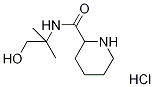 N-(2-Hydroxy-1,1-dimethylethyl)-2-piperidinecarboxamide hydrochloride 구조식 이미지