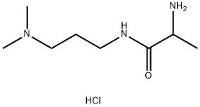 2-Amino-N-[3-(dimethylamino)propyl]propanamidedihydrochloride Structure