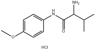 2-Amino-N-(4-methoxyphenyl)-3-methylbutanamidehydrochloride 구조식 이미지