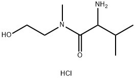 2-Amino-N-(2-hydroxyethyl)-N,3-dimethylbutanamidehydrochloride Structure