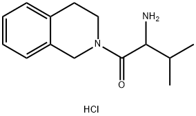 2-Amino-1-[3,4-dihydro-2(1H)-isoquinolinyl]-3-methyl-1-butanone hydrochloride 구조식 이미지