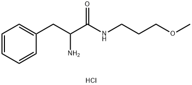 2-Amino-N-(3-methoxypropyl)-3-phenylpropanamidehydrochloride 구조식 이미지